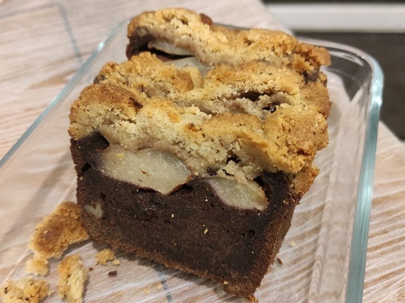 Gâteau à la faisselle, poires et chocolat au Thermomix - Cookomix