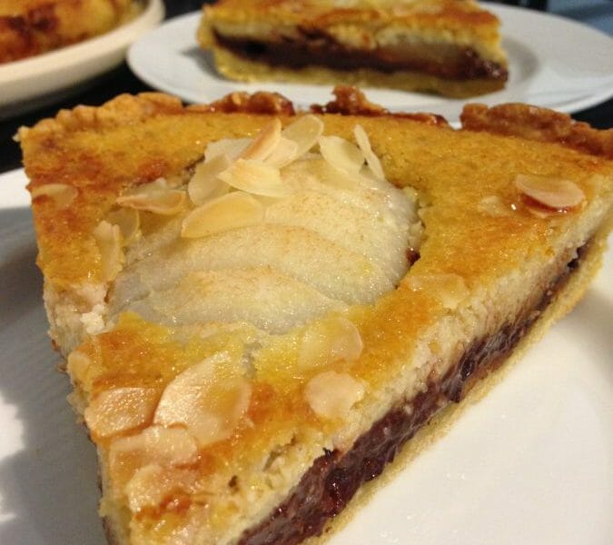 Tarte Aux Poires Sur Lit De Chocolat Au Thermomix Cookomix